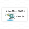 Naklejki z helikopterem- na książki i zeszyty- SweetPrint.pl