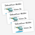 Naklejki z helikopterem- na książki i zeszyty- SweetPrint.pl