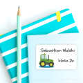 Naklejki z traktorem- na książki i zeszyty- SweetPrint.pl