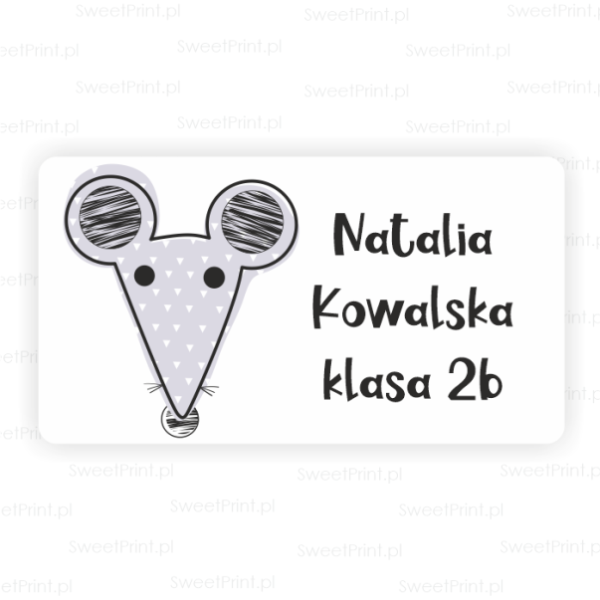 Naklejki imienne dla dzieci  - naklejki dla dzieci na książki i zeszyty- SweetPrint.pl