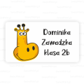 Naklejki z żyrafą - naklejki dla dzieci na książki i zeszyty- SweetPrint.pl