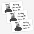 Naklejki z zebrą - naklejki dla dzieci na książki i zeszyty- SweetPrint.pl