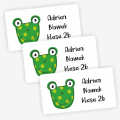 Naklejki z żabą - naklejki dla dzieci na książki i zeszyty- SweetPrint.pl