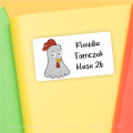 Naklejki z kogutem - naklejki dla dzieci na książki i zeszyty- SweetPrint.pl