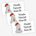 Naklejki z kogutem - naklejki dla dzieci na książki i zeszyty- SweetPrint.pl