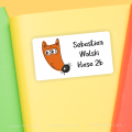 Naklejki z lisem - naklejki dla dzieci na książki i zeszyty- SweetPrint.pl