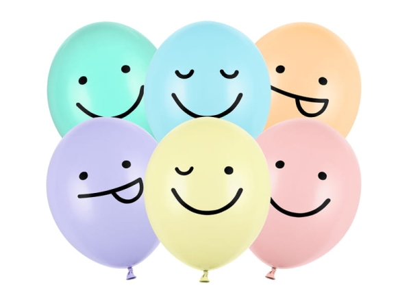 wesołe balony buźki - balony z buźkami -  SweetPrint.pl