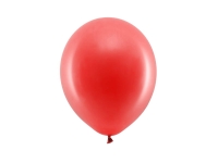 Balon RAINBOW 23 cm pastelowy - czerwony