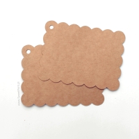 Tagi kraft  / zawieszki EKO  - CIASTKO MAŁE