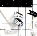 washi tape czarna i biała