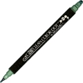 Kuretake Clean Color Dot - dwustronny pisak metaliczny w kolorze zielonym- SweetPrint.pl