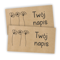 Personalizowane naklejki kraft  