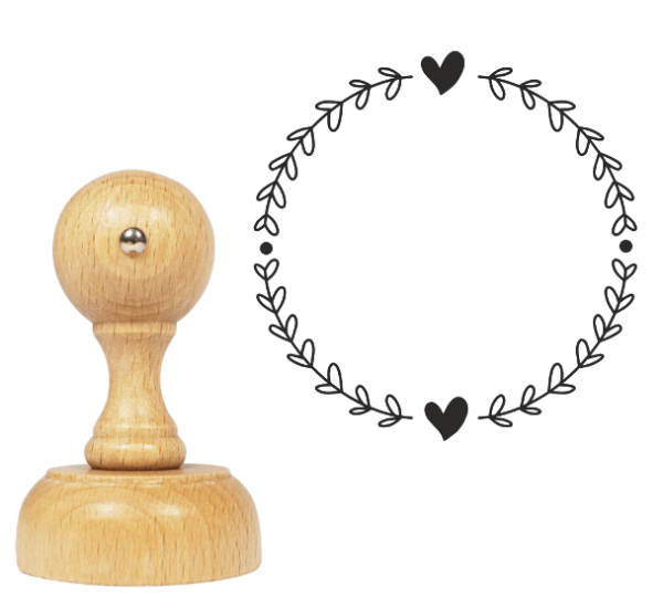 Stempel z wiankiem - SweetPrint.pl