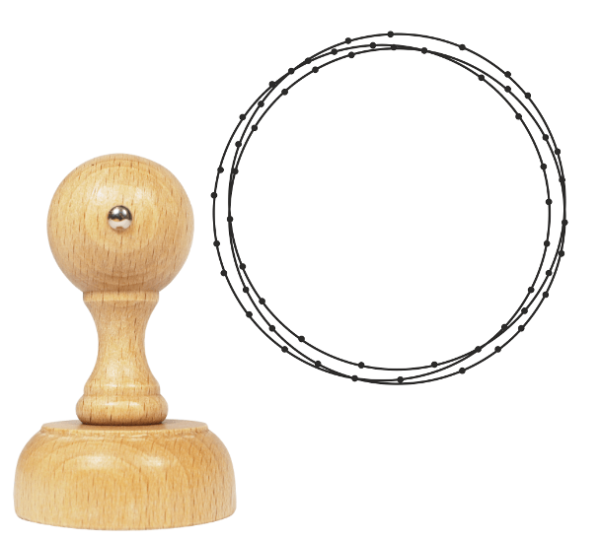 Stempel z wiankiem - SweetPrint.pl