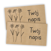Personalizowane naklejki kraft