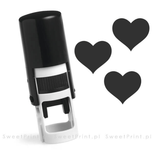 gotowa pieczątka mini - okrągła - automat - na karty lojalnościowe i stałego klienta - SweetPrint.pl