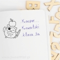 stempel / pieczątka sowa  - stempel szkolny - SweetPrint.pl