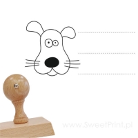 Stempel dla dziecka - do książek i zeszytów -   PIES