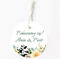 Zawieszki / etykietki ślubne LETNI OGRÓD