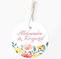 Zawieszki / etykietki ślubne LETNI OGRÓD 