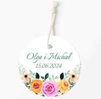Zawieszki / etykietki ślubne LETNI OGRÓD 