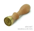 Pieczęć lakowa personalizowana - stempel do laku  25mm - SweetPrint.pl