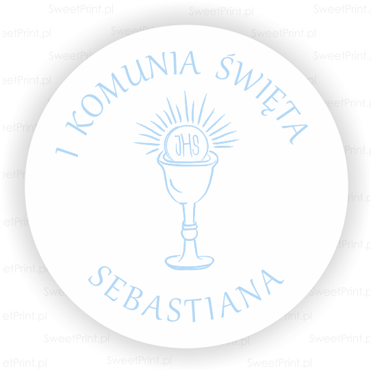 personalizowane naklejki na pierwszą komunię