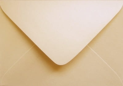 kremowa koperta C6, metalizowana - SweetPrint.pl