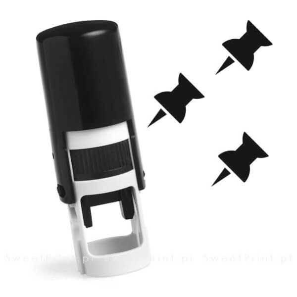 Mini pieczątka automatyczna, printer okrągły - do kart stałego klienta, kart lojalnościowych, karnetów - SweetPrint.pl