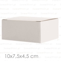 Pudełko fasonowe  10x7,5x4,5 cm BIAŁE 