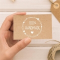 Stempel z wiankiem i napisem 100% HANDMADE - SweetPrint.pl