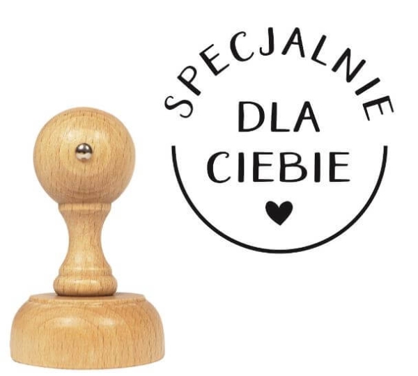 Stempel z napisem SPECJALNIE DLA CIEBIE - SweetPrint.pl