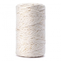 Sznurek bawełniany KREMOWO - ZŁOTY