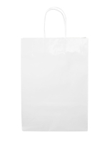 Torba / torebka  papierowa BIAŁA 22x18 cm