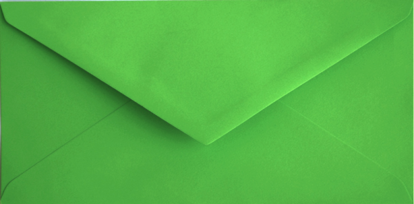 ciemnozielona koperta DL 110x220 do zaproszeń  / kolor ciemny zielony / intensywna zieleń