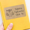 Personalizowane naklejki szkolne z sową - SweetPrint.pl