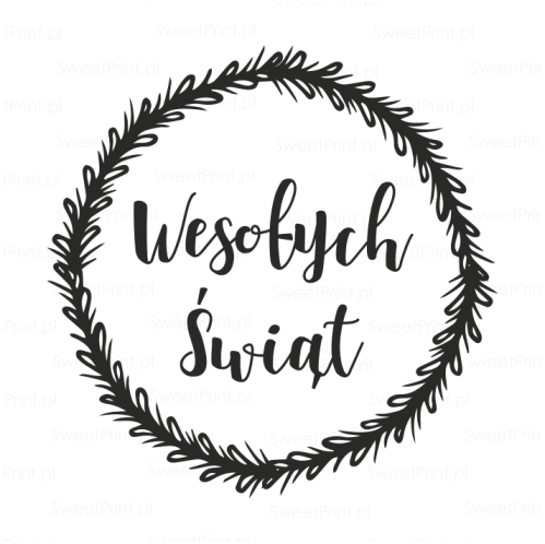 stempel wesołych świąt