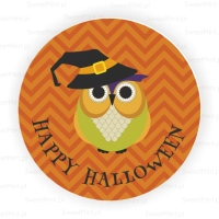 Personalizowane naklejki na halloween - ORANGE HALLOWEEN