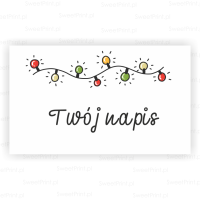 Naklejki świąteczne z lampkami - CHRISTMAS FUN