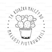 Personalizowany stempel - EXLIBRIS - KAKTUS