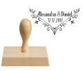 personalizowany stempel ślubny