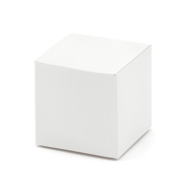 białe pudełeczko na prezenciki dla gości - SweetPrint.pl