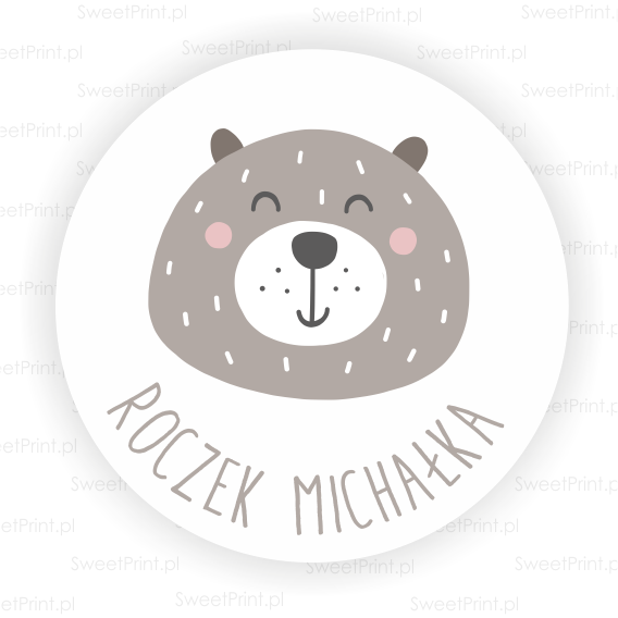 personalizowane naklejki na dzieci - na urodziny, roczek, baby shower - SweetPrint.pl