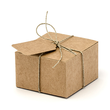 mini pudełeczka eko z zawieszkami