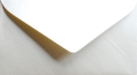 Koperta DL / biała / metalizowana