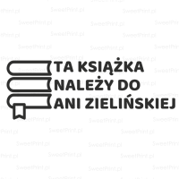 Personalizowany stempel - EX LIBRIS - MOJE KSIĄŻKI