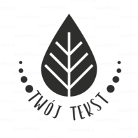 Personalizowany stempel z Twoim napisem - SCANDI LEAF