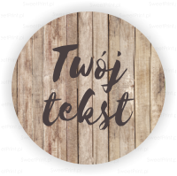 Personalizowane naklejki WOOD - NATURAL