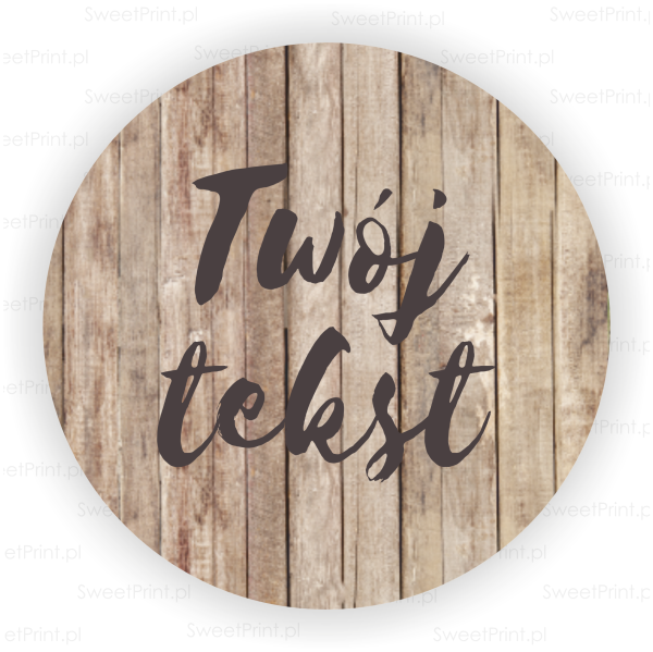 PERSONALIZOWANE NAKLEJKI  z motywem desek