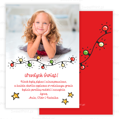 kartki bożonarodzeniowe ze zdjęciem